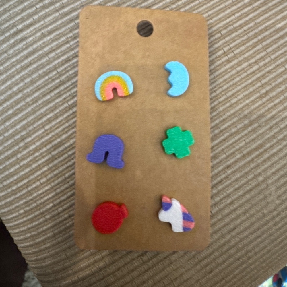 Colorful Fun Earrings Set (lucky charms)